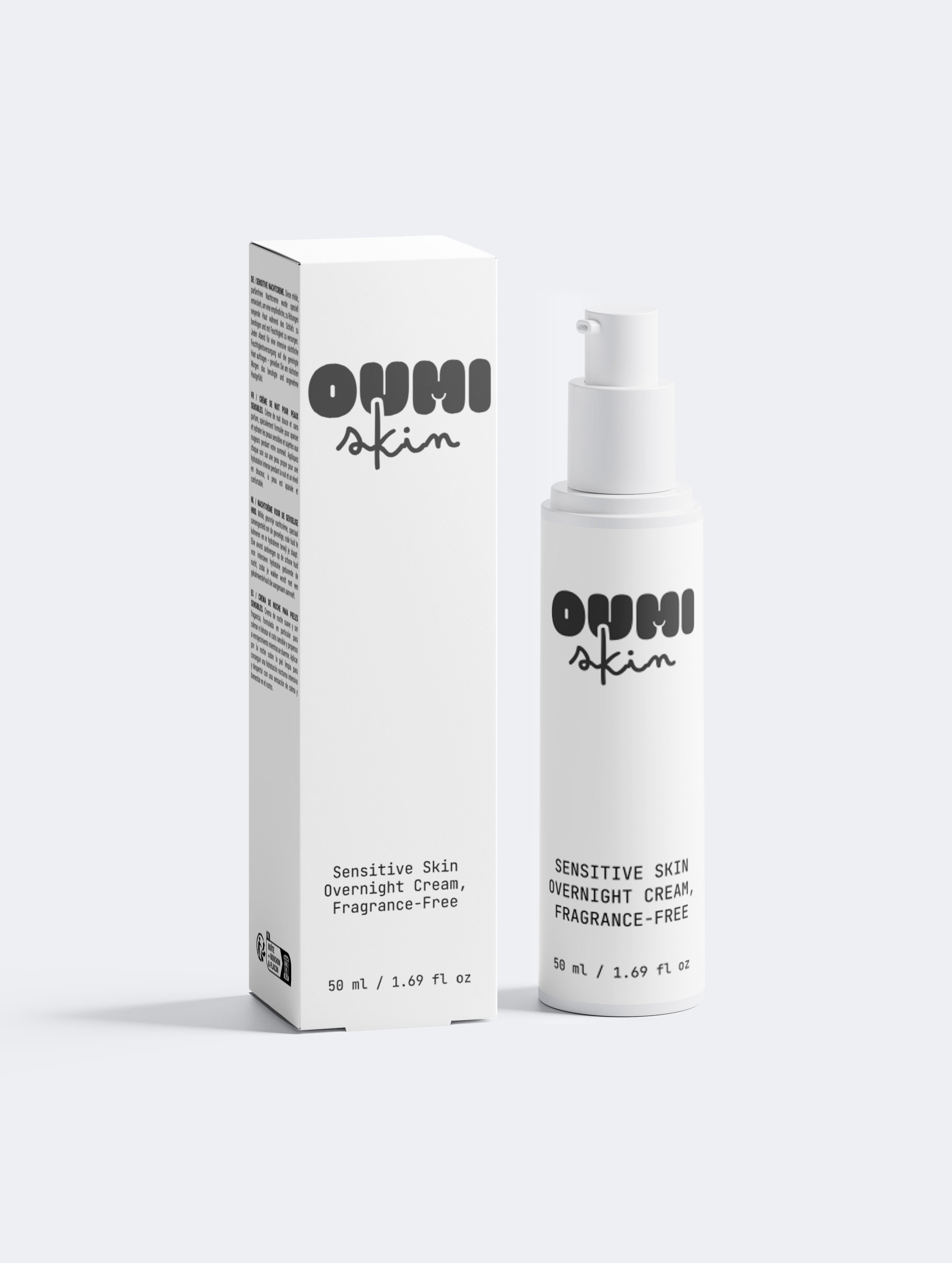 Sensitive Skin Overnight Cream, Fragrance-Free
